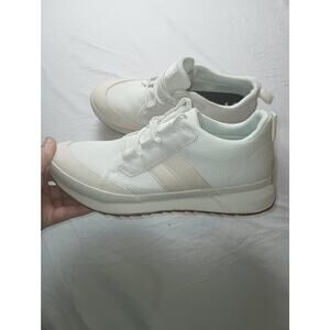 Sorel Out n About White Tan Low Sneakers Women Size 12 Vacation Casual Outdoors